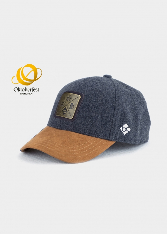 Cap "Kreizweis: Oktoberfest Edition" - dunkelgrau (Curved)